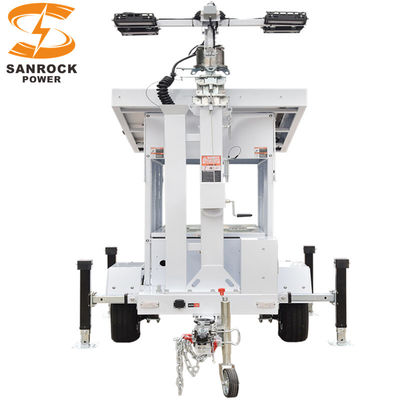 Buy 5 Lux Solar Powered Portable Light Towers For Construction Site Customization online manufacture