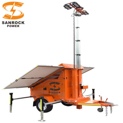 Buy Solar Powered Lighting Towers 5 Sections Height 7M  Tower Solar Light online manufacture