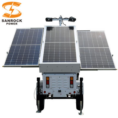 Buy Emergency Situations Mobile Solar Light Tower Portable Industrial Light Towers 1481m2 Area online manufacture