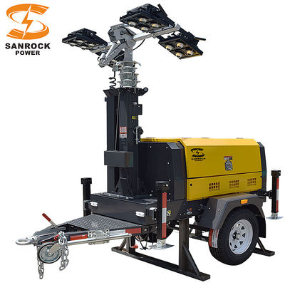 Buy Mining Hydraulic Lifting Diesel Light Tower Portable Led Light Towers 7.5m Height online manufacture