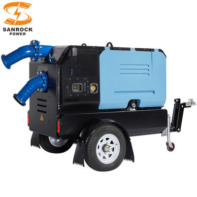 Buy High Pressure Diesel Water Pump Emergency Flood Control Trailer Mounted Sewage Pump online manufacture