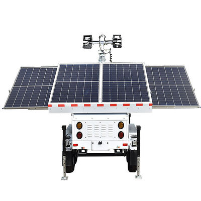 Buy Towable Light Tower Generator Light Tower Height 5 Sections 7M Mobile Solar Light Tower Rental online manufacture