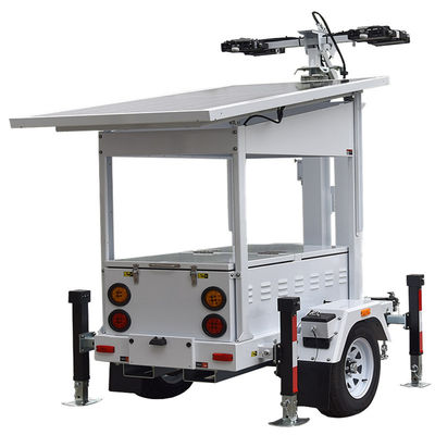 Buy Portable Solar Light Tower Tilt  90° Electric Surveillance Light Tower Outdoor Light Tower online manufacture