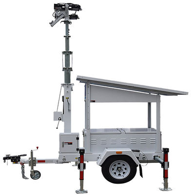 Buy Mobile Solar Light Tower Running Time 19.2 Hours Construction Light Towers Trailer Light Tower online manufacture