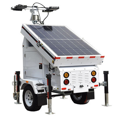 Buy 19.2 Hours Running Mobile Solar Light Tower LED Light Tower with Solar Panel 3 × 460W and Durable Battery online manufacture