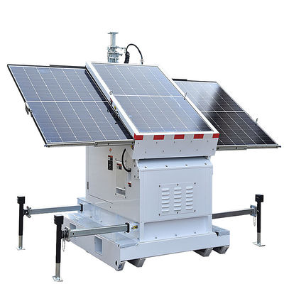 Buy Construction Sites And Outdoor Events Made Brighter With Solar Light Tower Rental 3 × 460W Solar Panels Included online manufacture