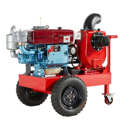 Buy Portable Diesel Engine Water Pump Centrifugal Water Pump  Municipal Flood Control Self Priming Pump online manufacture