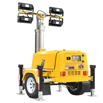 Buy Diesel Generator Light Tower Industrial Light Tower 4 × 1000W MHD LED Light Tower for sale online manufacture