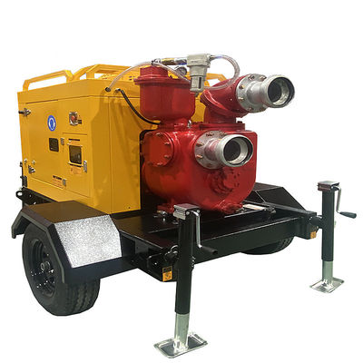 Buy Diesel Engine Water Pump Trailer Emergency Pump Speed 1500rpm Agricultural Irrigation Water Pump online manufacture