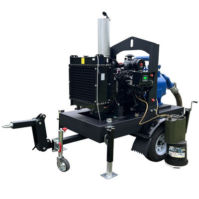 Buy Factory Diesel Powered Water Pumps High Suction Industrial Fluid Transfer Mobile Water Pump online manufacture