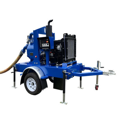 Buy Two-Wheel Self Priming Dewatering Pump Max Head 43m Agricultural Diesel Water Pumps for Irrigation online manufacture