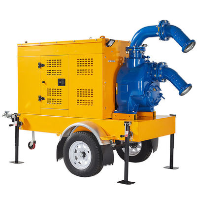 Buy Mobile Water Pump Self-Priming Pump High Flow 150~200m³/h Agricultural Irrigation Diesel Water Pump online manufacture