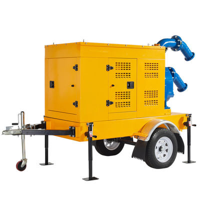 Buy Two-Wheels Water Pump High Head 15-20m Self Priming Vortex Pump Diesel Engine Pump Set online manufacture