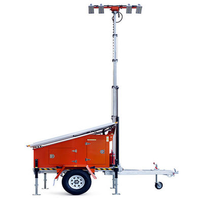 Buy Mobile Lighting Tower Trailer Mounted Solar LED Light Tower Infrastructure Projects Solar Lights for Driveway online manufacture