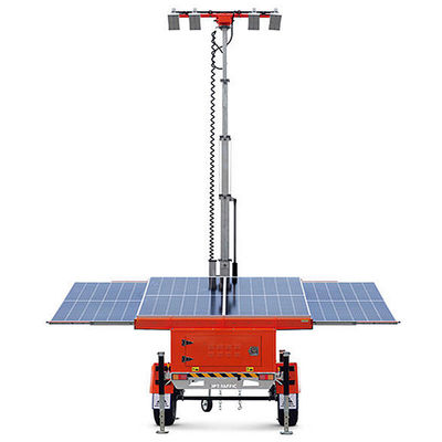 Buy Integrated Solar Light Tower Working Time 36 Hours Powerful Solar Lights Outdoor Events Trailer Light Tower online manufacture