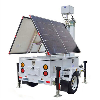 Buy Multifunction Solar Light Tower CCTV Camera Tower Surveillance Live Footage Mobile Solar Light Tower online manufacture