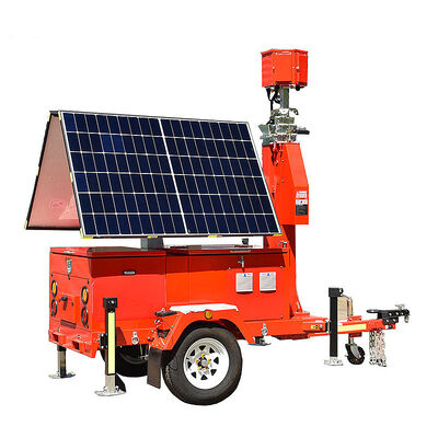 Buy Trailer Mounted Lighting Tower Renewable Energy Technologies Solar Powered Generator Industrial Light Tower online manufacture