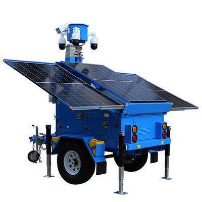 Buy Solar Light Tower Renewable Energy Mining Surveillance Tower Lighting  IP65 Rating Mobile Light Tower online manufacture