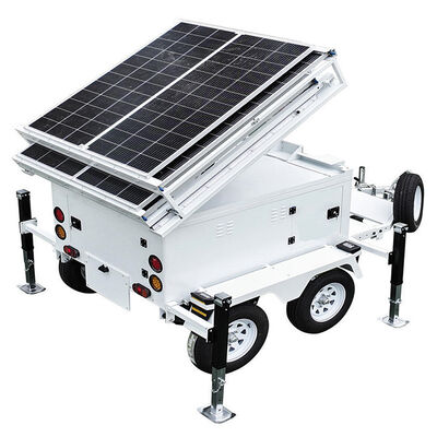 Buy Factory Solar Powered Lighting Towers 355Degree  Outdoor Lighting Dual Axle Trailer Light Tower online manufacture