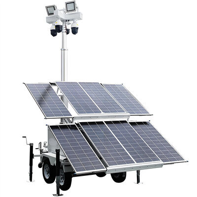 Buy Affordable Solar Light Tower Parking Lots Security Solar Surveillance Tower LED Mobile Light Tower online manufacture