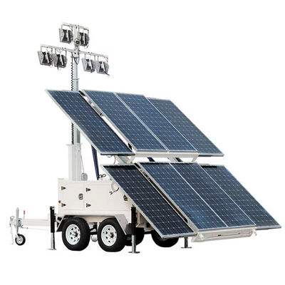 Buy Emergency Light Tower Nighttime Repairs Solar Mobile Tower Light Portable Industrial Light Tower online manufacture