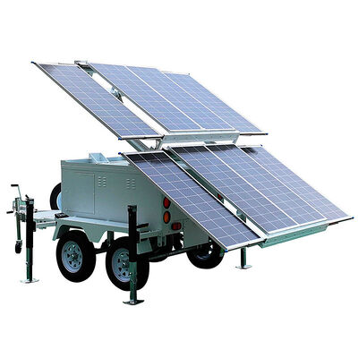 Buy Portable Solar Light Tower Construction Sites Towable Light Tower  6 - 9 meters Telescopic Light Tower online manufacture