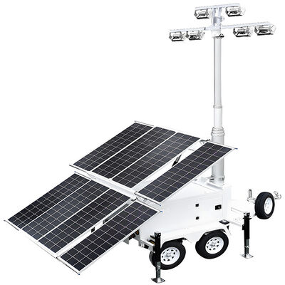 Buy Automatic Lifting Mast Solar Light Tower Durable Using Portable Generator Light Tower online manufacture