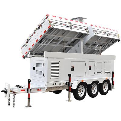 Buy Trailer Mounted Solar Lighthouse Has Wide Lighting Range Load Power 6000W Mobile Solar Light Tower online manufacture
