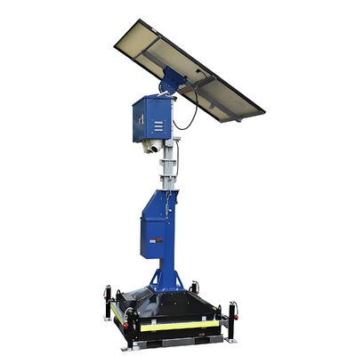 Buy Solar Surveillance Tower Reliable Mobile Lighting Tower Parking Lots Security Solar Powered Lighting Towers online manufacture
