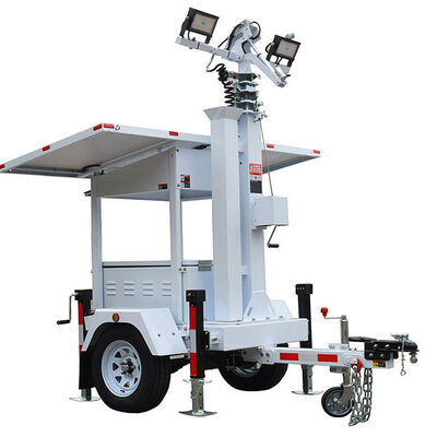buy Energy Saving Portable Solar Light Tower Low Cost Long Term Operation Night Construction Trailer Mounted Light Tower online manufacture