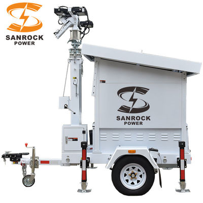 1305W Mobile Solar Light Tower Trailer Mounted Lighting Tower  US / AU / EU Standard