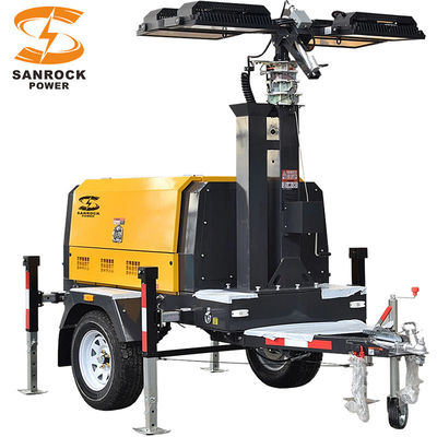 Mobile Light Tower Generator 50HZ 60HZ Diesel Light Plant For Outdoor Events