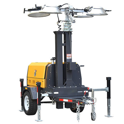 LED Mobile Light Tower Industrial Hydraulic Lifting Diesel Generator Light Tower
