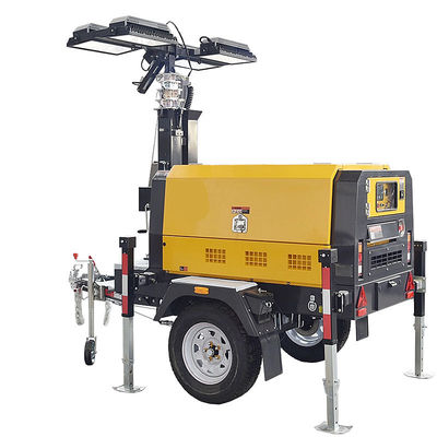 Outdoor 360 Degree Lighting Telescopic Mobile Light Tower Enhance Safety and Efficiency for Construction Sites