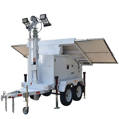 Industrial Light Tower 96000Lms LED Mobile Light Tower Events Solar Light Tower