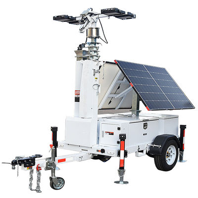Solar Powered Portable Light Tower Mining Operations LED Light Tower Renewable Energy Use