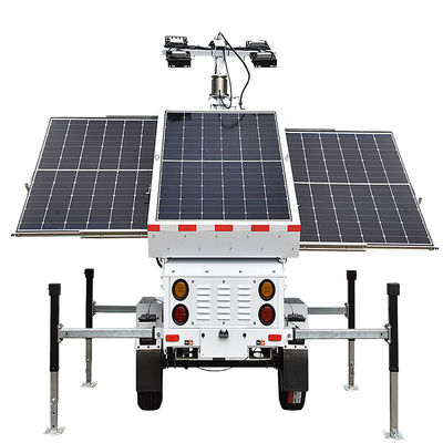 Trailer Standard US / AU / EU Industrial Light Tower 360 Rotation LED Tower Lighting Panel Lifting 30°-38° Electric Lifting