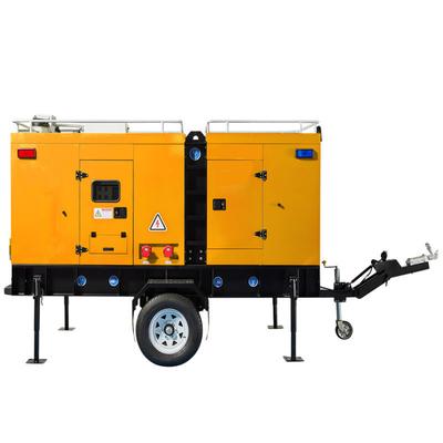 Diesel Engine Pump Set 2 Wheel Dry Priming Pump Firefighting Diesel Powered Water Pump