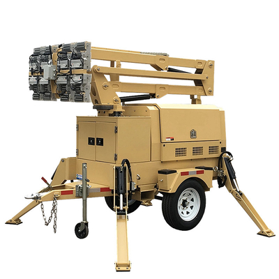Trailer Mounted Light Towers Frequency 50/60HZ Construction Portable Light Tower