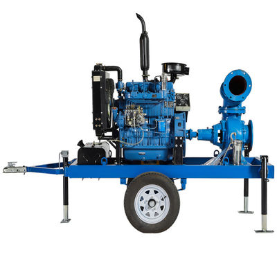 Mobile Water Pump Self Priming Pump Head 10 m Diesel Engine Water Pump for Irrigation