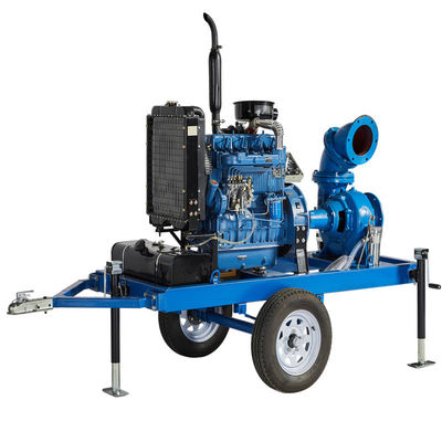 Sewage Water Pump Flow 200 m³/h Single Stage Centrifugal Pump Trailer Diesel Water Pump