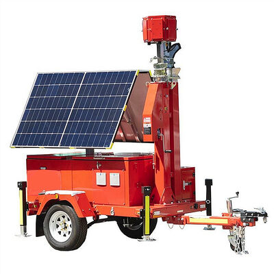 Eco-friendly Solar Powered Lighting Towers Night Airport Lighting Solar Surveillance Tower