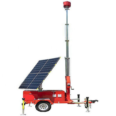 Portable LED Light Towers Emergency Response Zones Zero Emissions Solar Light Tower for Sale
