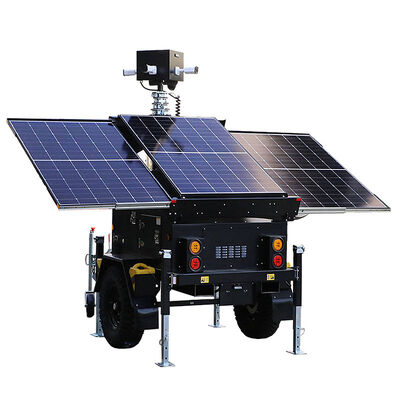 Solar Powered Portable Light Towers Disaster Relief Operations High Efficiency Mobile LED Light Tower