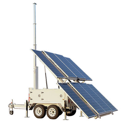 Mobile LED Lighting Tower Wokring Temp -30℃~60℃  Infrastructure Projects Solar Light Towers for Sale