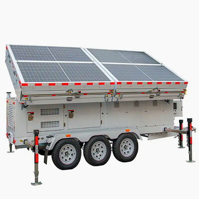 Portable Solar Light Tower Work Time 19 Hours Lighting Tower Mining High Intensity Illumination Solar Light Tower Manufacturer