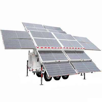 Quick Deployment Foldable Design Solar Lighting Towers Eco Friendly Both Portable Outdoor Light Tower
