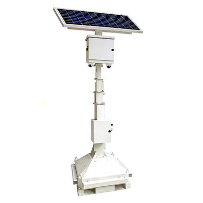 Low Maintenance Solar Light Tower Rapid Deployment and Repositioning Mobile LED Lighting Towe