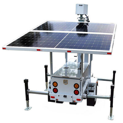 Rapid Deployment Towable Solar Light Tower Night Shift Illumination Construction Site Mobile Solar Light Tower  