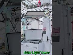 Solar LED Light Tower Rotating Surveillance Camera Emergency Response Zones   Portable Solar Light T